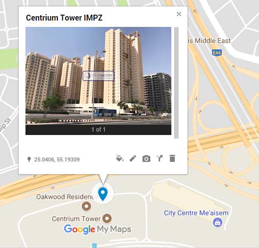Centrium Tower IMPZ Location Map